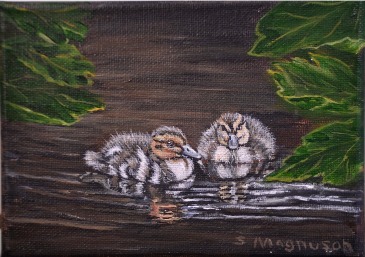 Double Duckling Acrylic on Canvas  in South Milwaukee, WI | PARKWAY FLORAL INC.