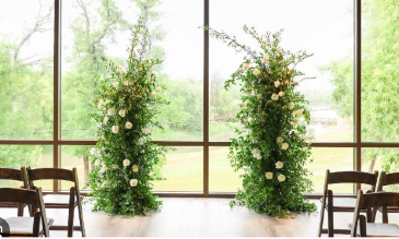 Double Floating Floral Arch Rental Arch in Westport, MA | AMBER ROSE FLORAL DESIGN