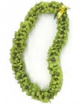 Double Green Orchid Lei 