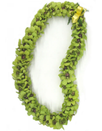 Double Green Orchid Lei *WHILE SUPPLIES LAST*