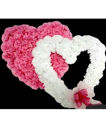 Double Heart Pink and White Silk Flowers in Register, GA | Array Of Sunshine Florist Double Heart Pink and White Silk Flowers in Register, GA | Array Of Sunshine Florist