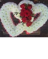 Double Heart with Roses 
