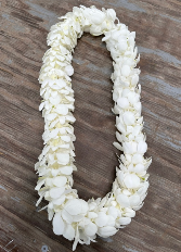 White Double Orchid Lei  Advance order required