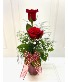 Double rose bud vase 