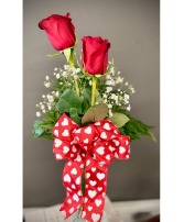 Double Rose Bud Vase Roses