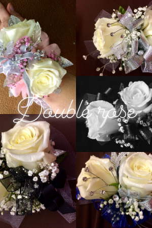 Double Rose  Corsage 