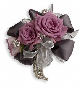 Double Rose Special Band & Jewels Corsage