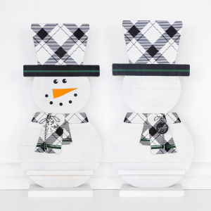 Double Sided Snowman with Letter Ledge 