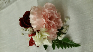 Double Size Carnation Rose Boutonniere