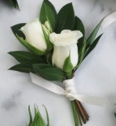 Double Sweetheart Rose  Boutonniere