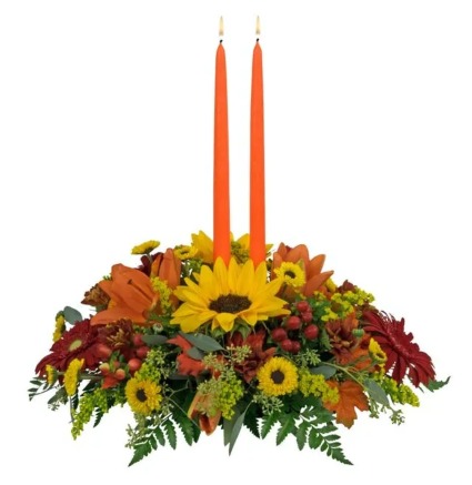 Double taper candle Centerpiece 