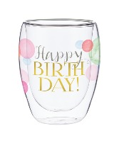 Double-Wall Wine Glass - Birthday 