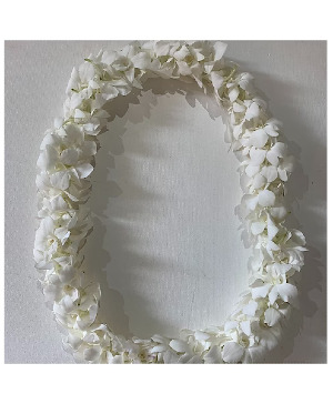 Double white Orchid Lei  