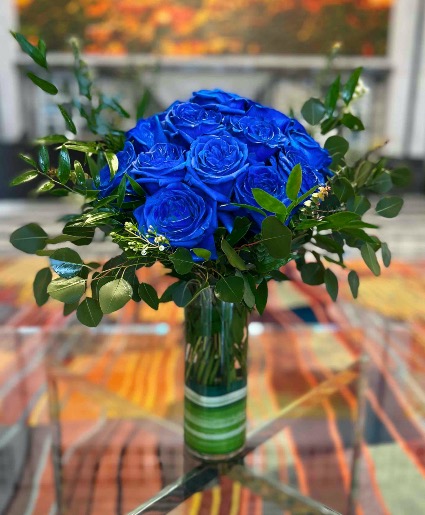 Blue Velvet Roses (Order 24 hours in advance) 