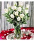 Dozen all White Roses 