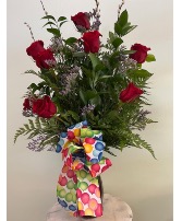Dozen Birthday Roses By Enchanted Florist of Cape Coral 