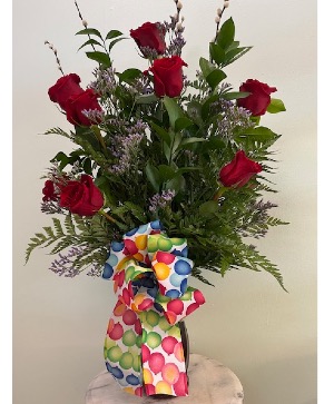 Dozen Birthday Roses By Enchanted Florist of Cape Coral 