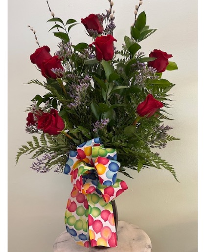 Dozen Birthday Roses By Enchanted Florist of Cape Coral 