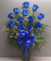 Dozen Blue Roses 