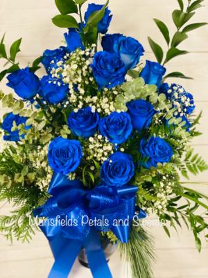 Dozen Blue Roses Roses