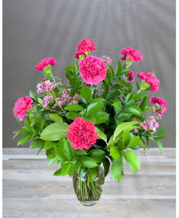 Dozen Carnations Arrangement in Henderson, NV | FLOWERS OF THE FIELD 