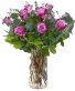 Dozen Dark Purple Roses 