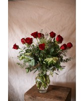 Dozen Dazzling Red Roses  