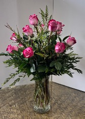 Dozen Long Stem Lavender Roses Arranged flowers