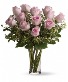 Dozen Long Stem Pink Roses 