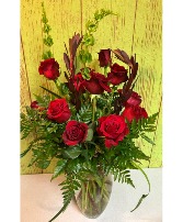 DOZEN LONG STEM ROSES 