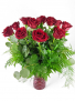 Classic Dozen Red Roses Vased 