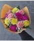 Dozen Mixed Carnations  Bouquet 