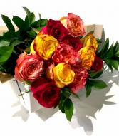 Dozen Mixed Rose Special loose bouquet