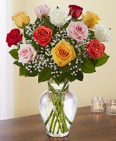 Dozen Mixed Roses  Roses