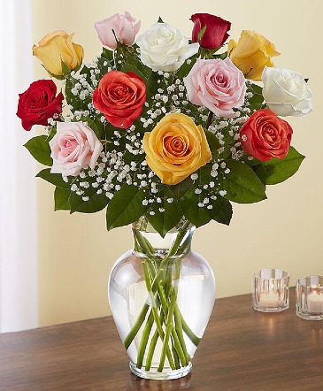 Dozen Mixed Roses  Roses in Virginia Beach, VA | Flower Lady