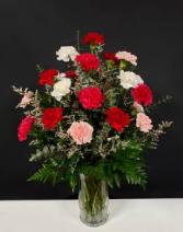 bundle of carnations floral arrangement