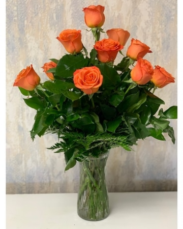 Dozen Orange Roses