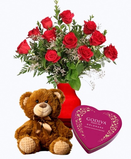 DOZEN Package Red Roses