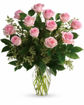 DOZEN PINK ROSES