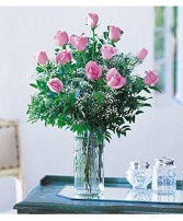     Dozen Pink Roses 