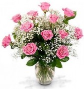 DOZEN PINK ROSES