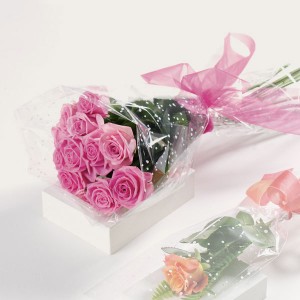 Dozen Pink Roses Wrapped in Love Roses Special