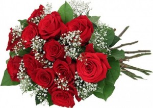 Dozen Premium Red Roses Presentation Style Bouquet