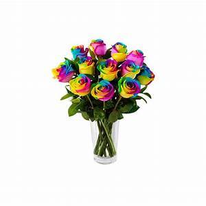 Dozen Rainbow Roses Bouquet