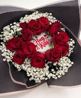 Dozen Red Handout Bouquet 