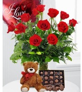 DOZEN RED ROSE BUNDLE   in Hot Springs, Arkansas | Lake Hamilton Flowers & Gifts