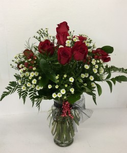 Dozen red roses Premium