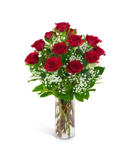 Dozen Red Roses and a Million Stars All Around Arrangement