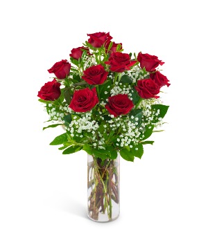 Dozen Red Roses and a Million Stars Arrangement