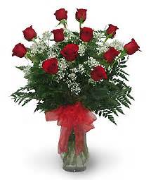 Dozen Red Roses Arrangemed